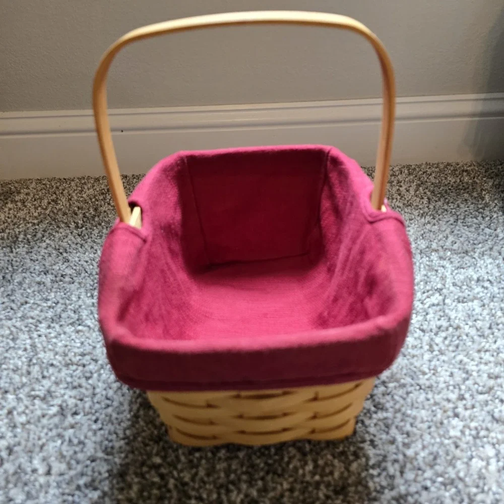Longaberger‎ 2002 Spring Basket With Paprika Liner No Protector